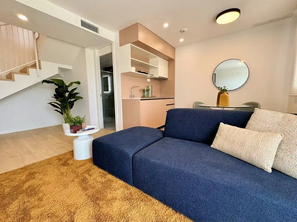 Sala de estar de Casa o chalet en venta en La Nucia con Aire acondicionado, Calefacción y Jardín privado