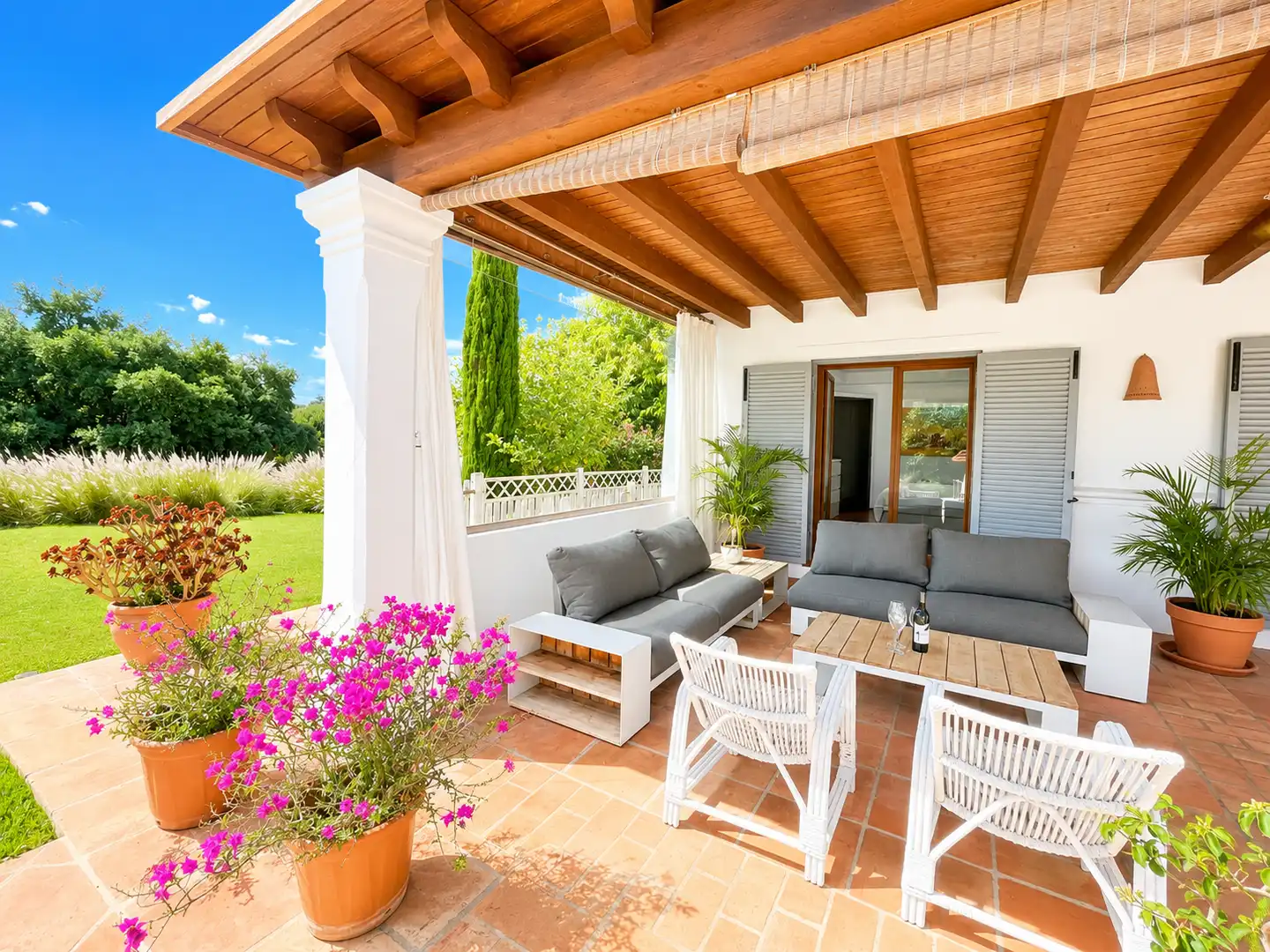 Terrassa de Casa o xalet en venda en Sotogrande amb Aire condicionat, Jardí privat i Terrassa