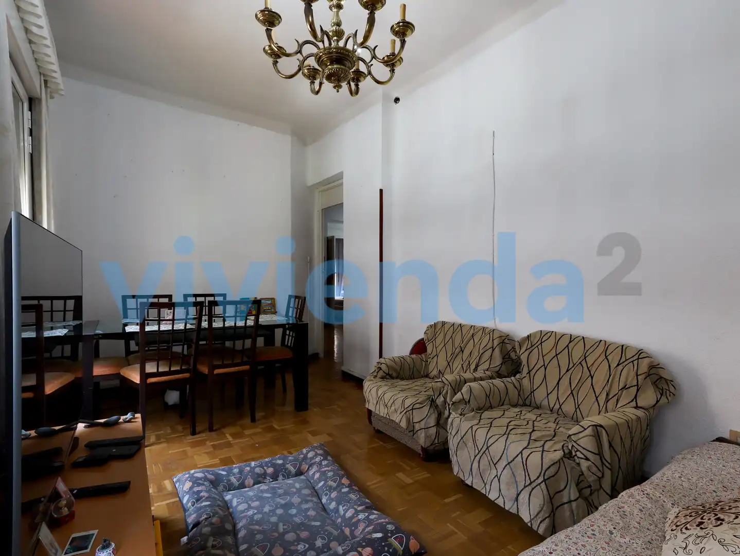 Wohnzimmer von Wohnung zum Verkauf in Madrid mit Heizung und Balkon
