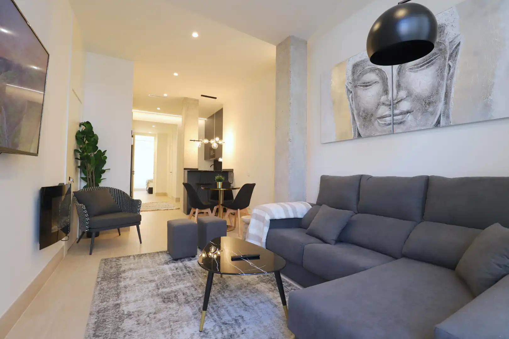 Wohnzimmer von Gebäude zum Verkauf in Madrid mit Alarm
