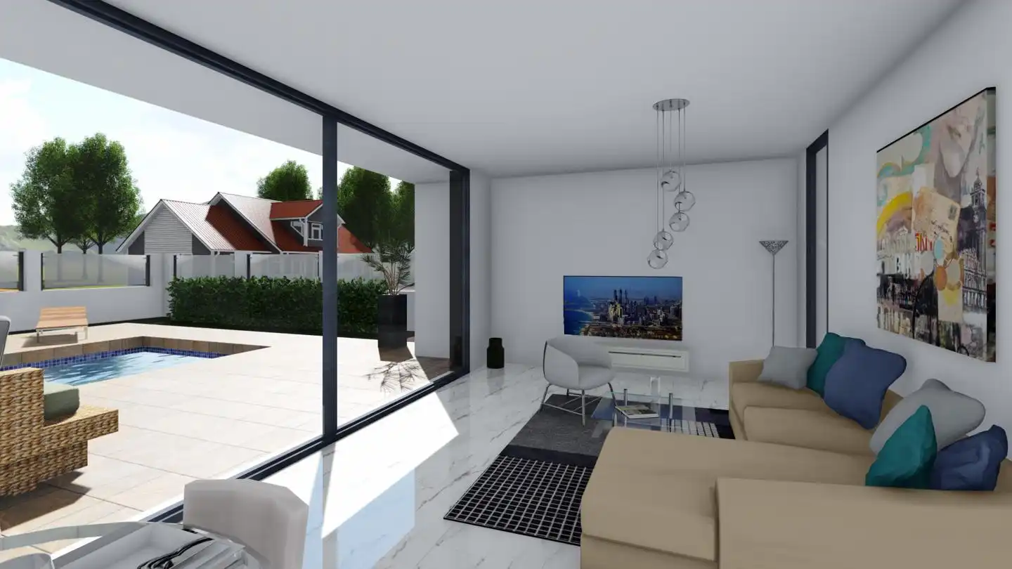 Sala de estar de Casa o chalet en venta en L'Ametlla de Mar  con Jardín privado y Piscina