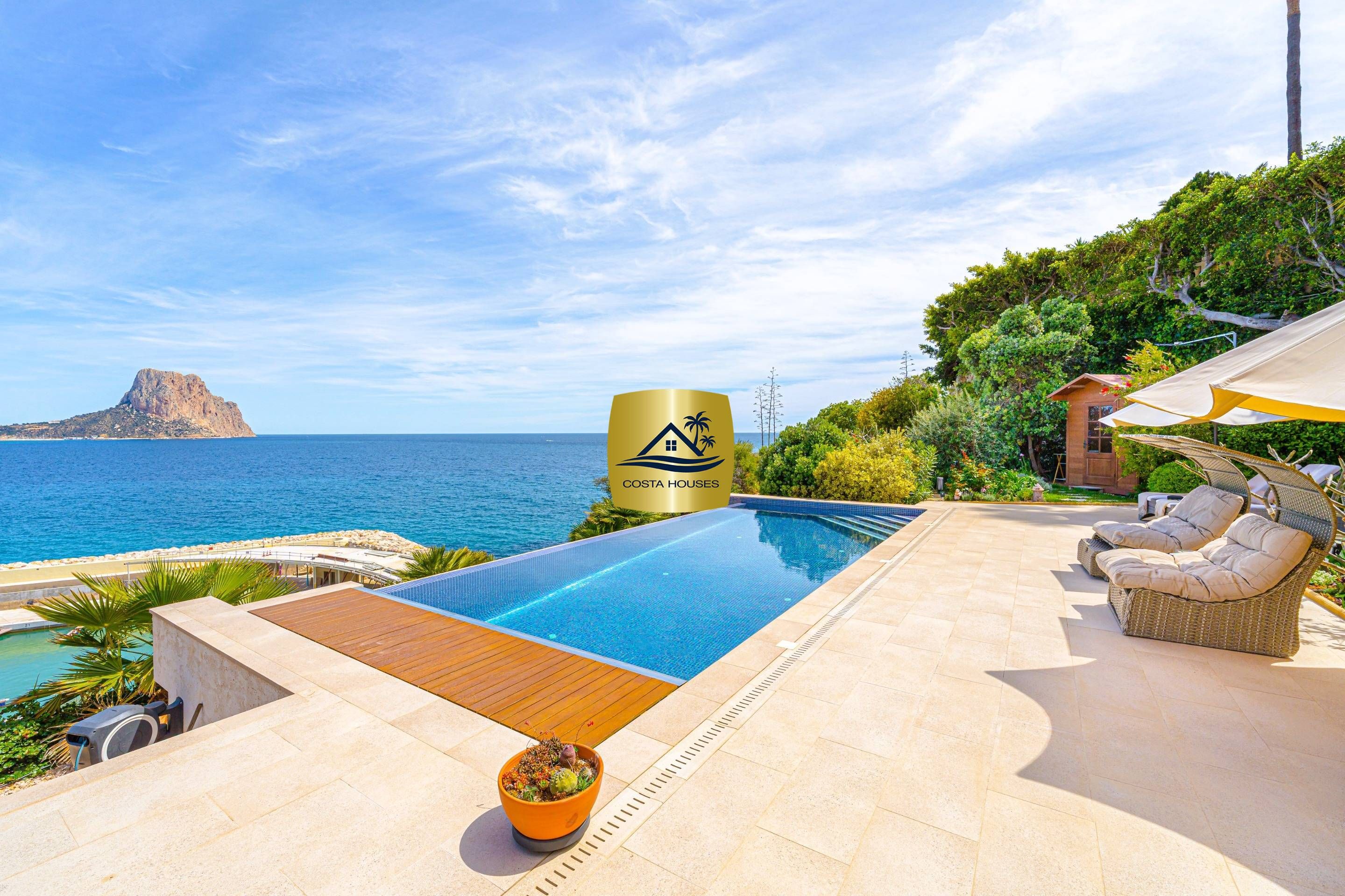Piscina de Casa o xalet en venda en Calpe / Calp amb Aire condicionat, Calefacció i Jardí privat