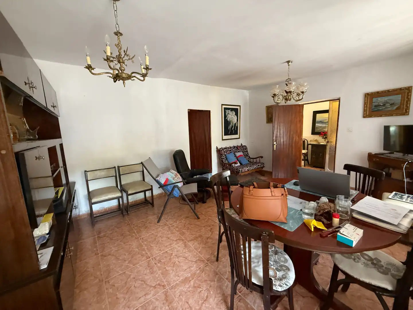 Sala de estar de Casa o chalet en venta en Boadilla de Rioseco con Amueblado, Horno y Lavadora