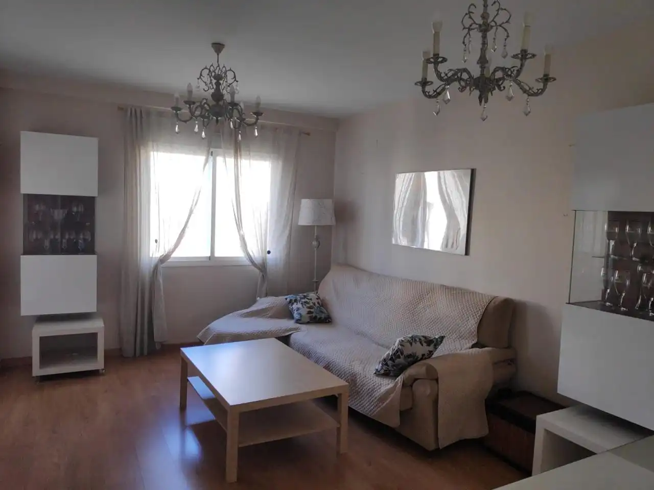 Sala de estar de Piso de alquiler en Sevilla con Aire acondicionado, Terraza y Amueblado