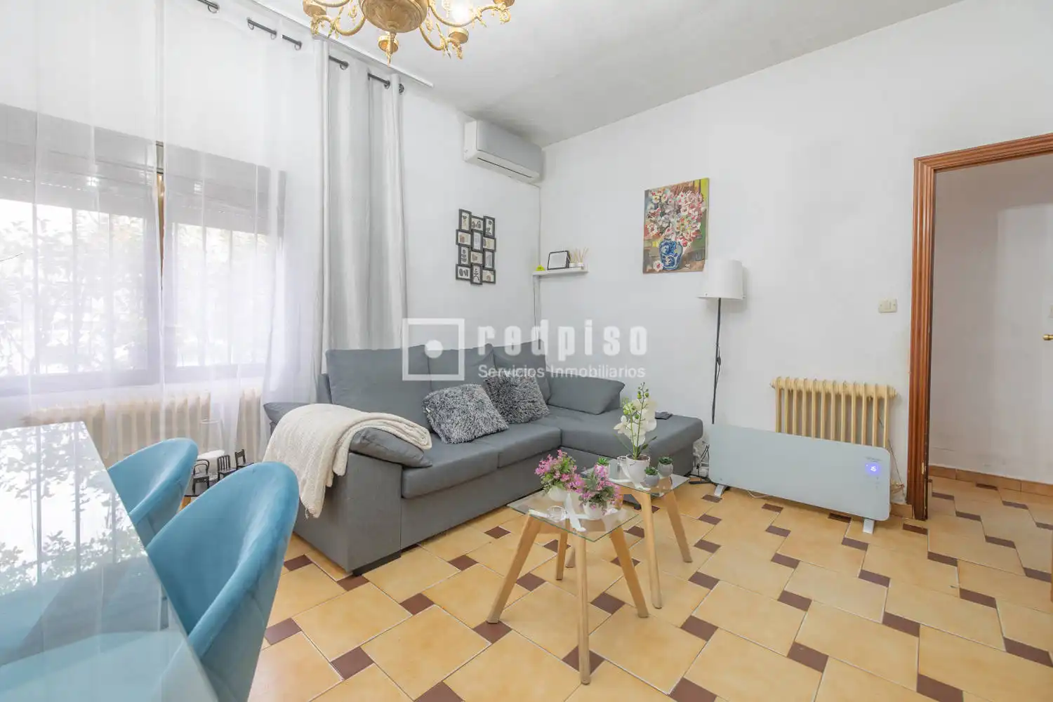 Sala d'estar de Casa o xalet en venda en El Álamo amb Aire condicionat, Calefacció i Jardí privat