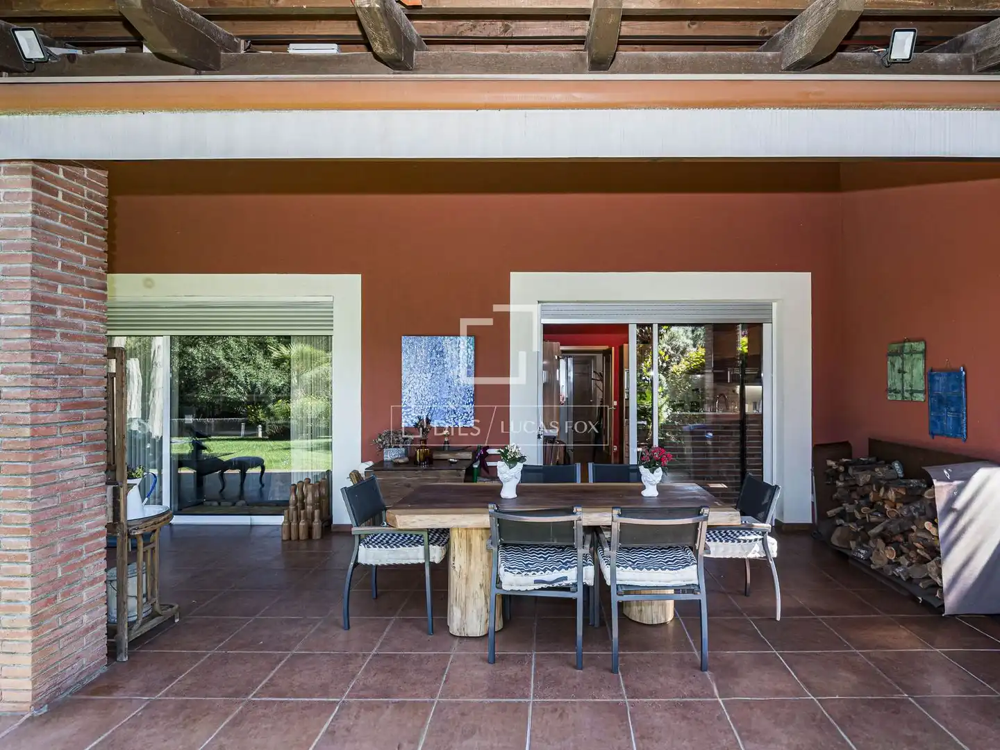 Terrassa de Casa o xalet en venda en Sant Cugat del Vallès amb Aire condicionat, Calefacció i Jardí privat