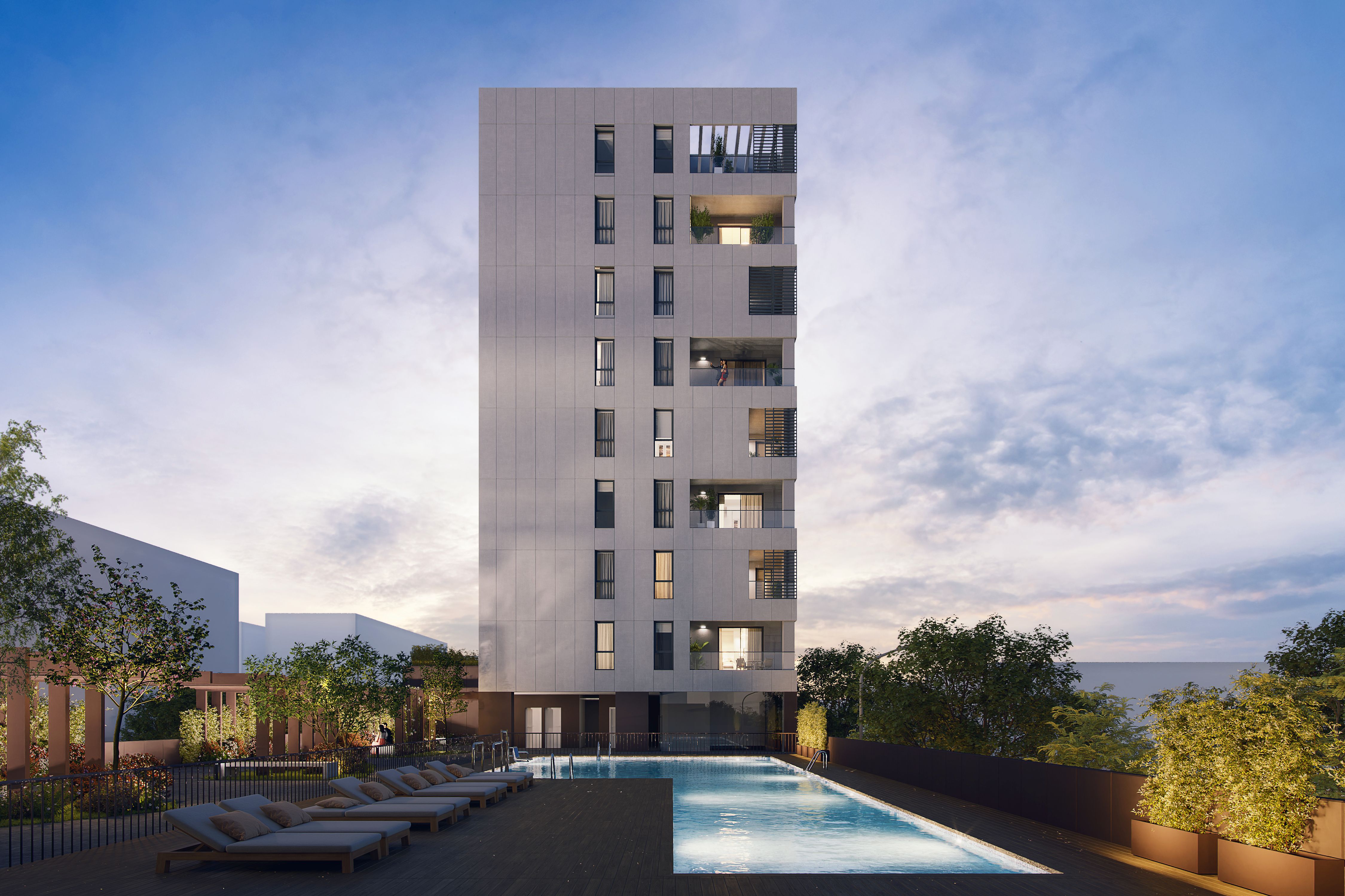 Exterior view of Flat for sale in  Sevilla Capital  with Air Conditioner, Terrace and Storage room
