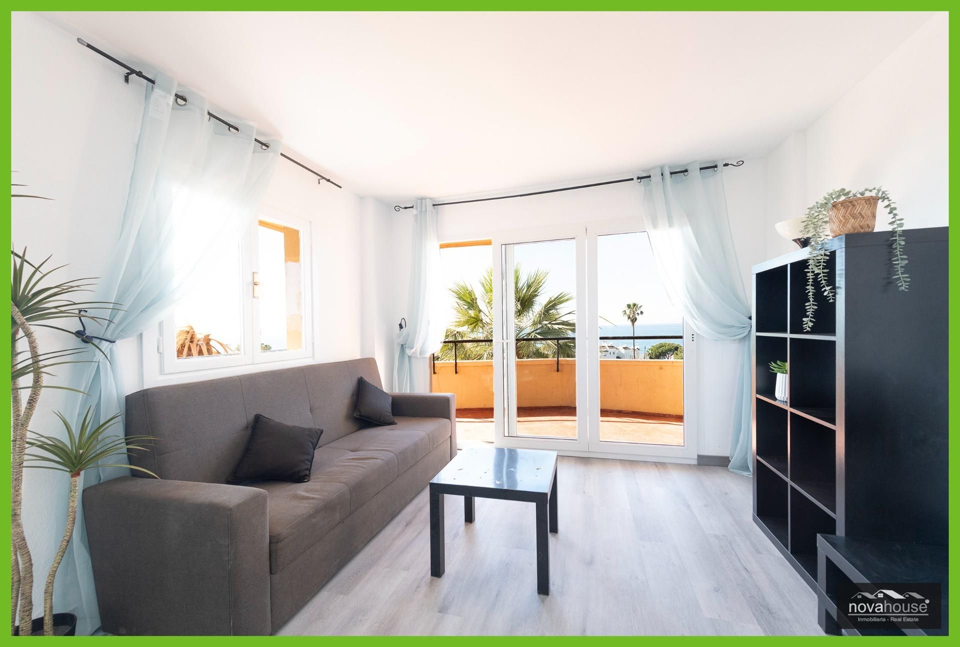 Living room of Apartment for sale in Mijas  with Private garden, Terrace and Community pool