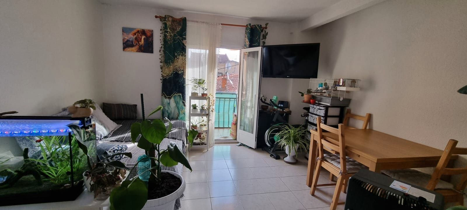 Living room of Flat for sale in Collado Villalba  with Heating, Furnished and Balcony