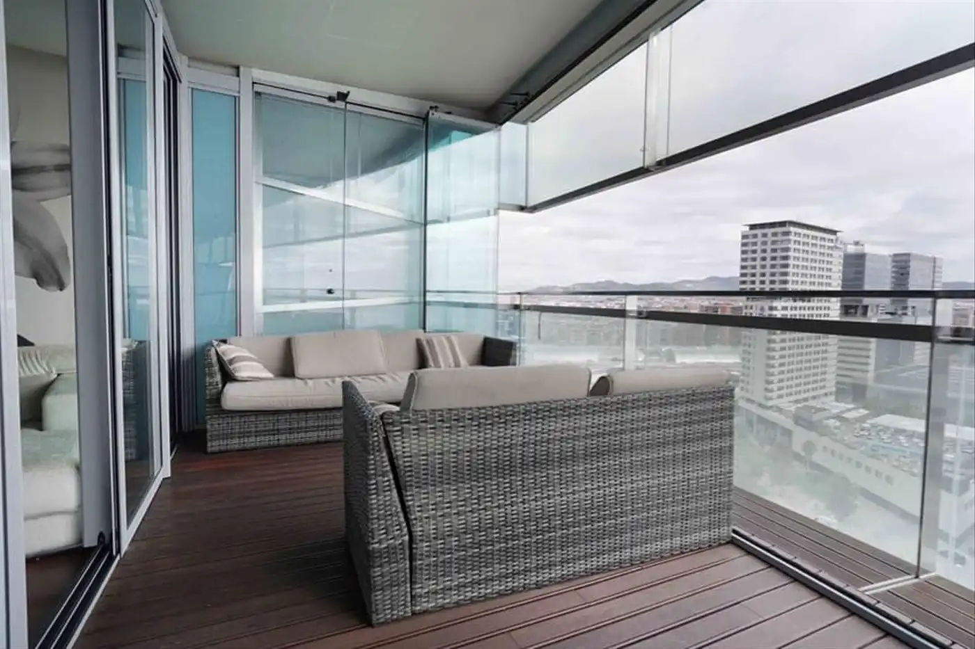 Terraza de Piso de alquiler en Barcelona con Aire acondicionado, Calefacción y Terraza