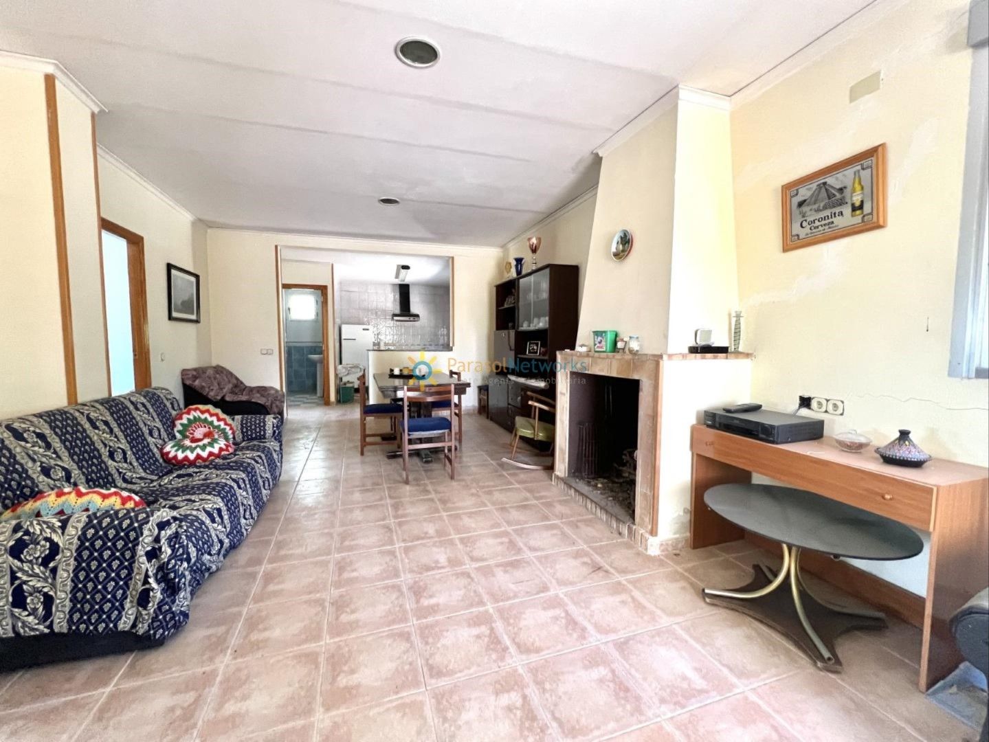 Sala d'estar de Casa o xalet en venda en L'Olleria amb Jardí privat i Terrassa