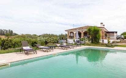 Exterior view of Country house for sale in Cartaya  with Terrace and Swimming Pool