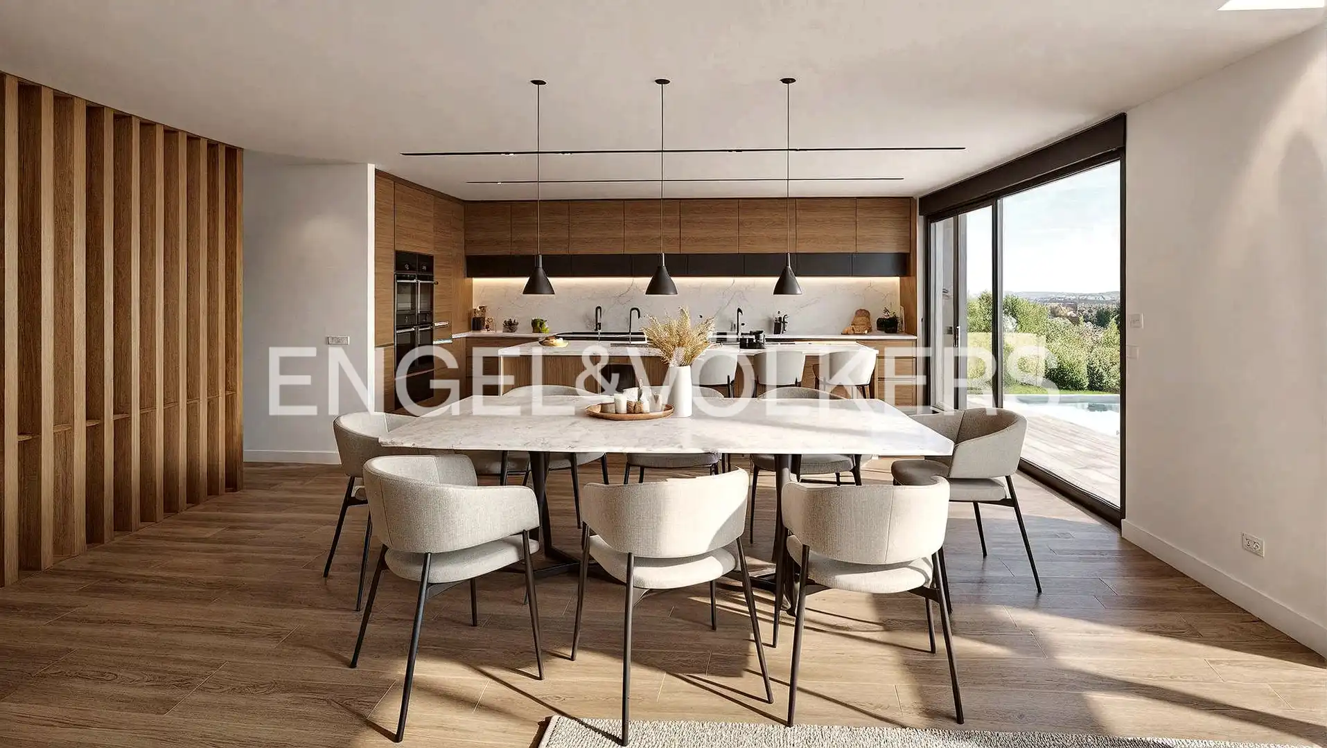 Dining room of Houses for sale in Madrid  with Air Conditioner, Heating and Private garden