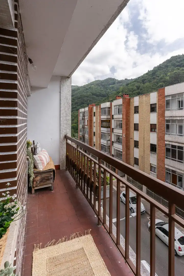 Balcony of Flat for sale in Aller  with Terrace, Storage room and Furnished