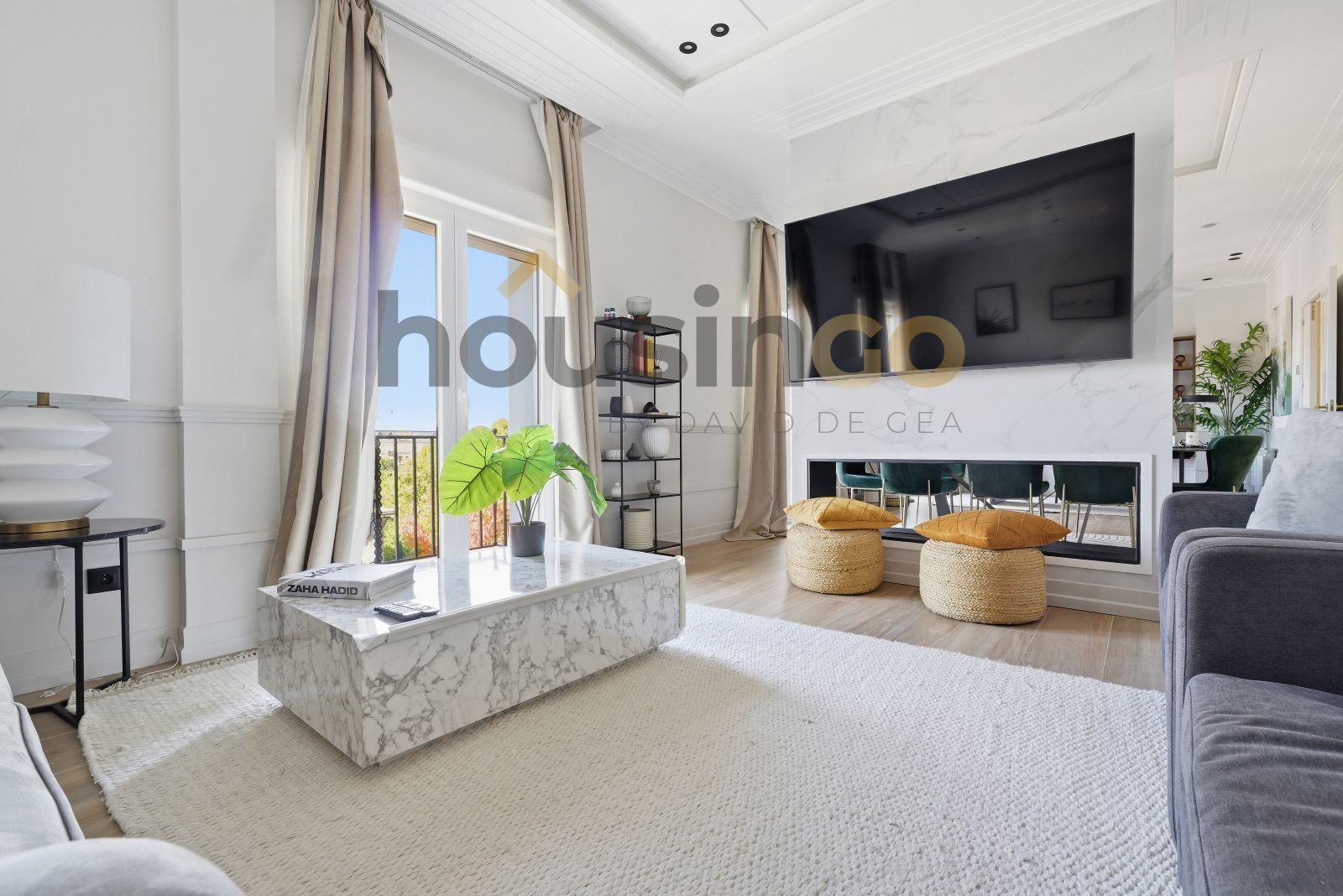 Sala d'estar de Pis en venda en  Madrid Capital amb Aire condicionat, Calefacció i Parquet