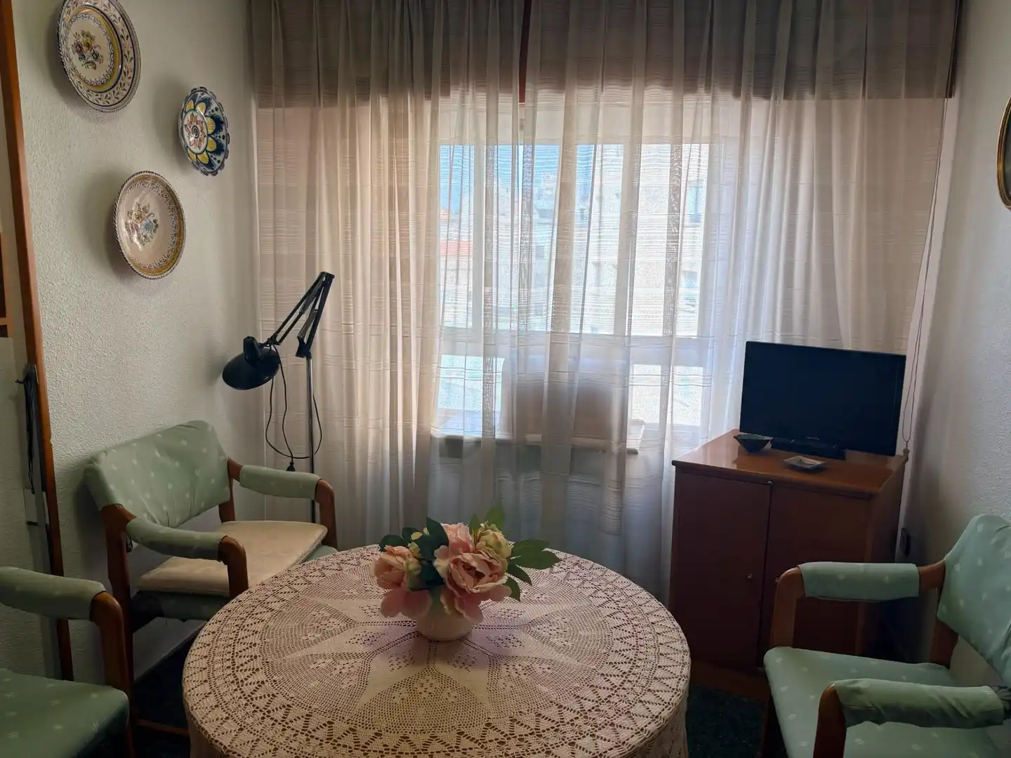 Living room of Flat for sale in Almansa  with Heating, Terrace and Storage room