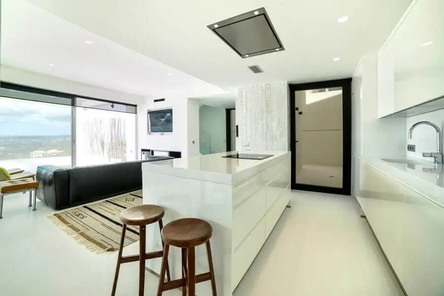 Cocina de Casa o chalet en venta en Benidorm con Aire acondicionado, Jardín privado y Terraza