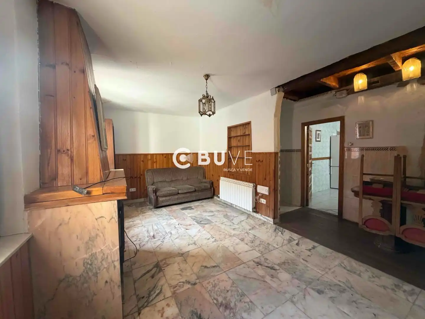 Sala d'estar de Casa o xalet en venda en Valdefresno amb Calefacció i Terrassa