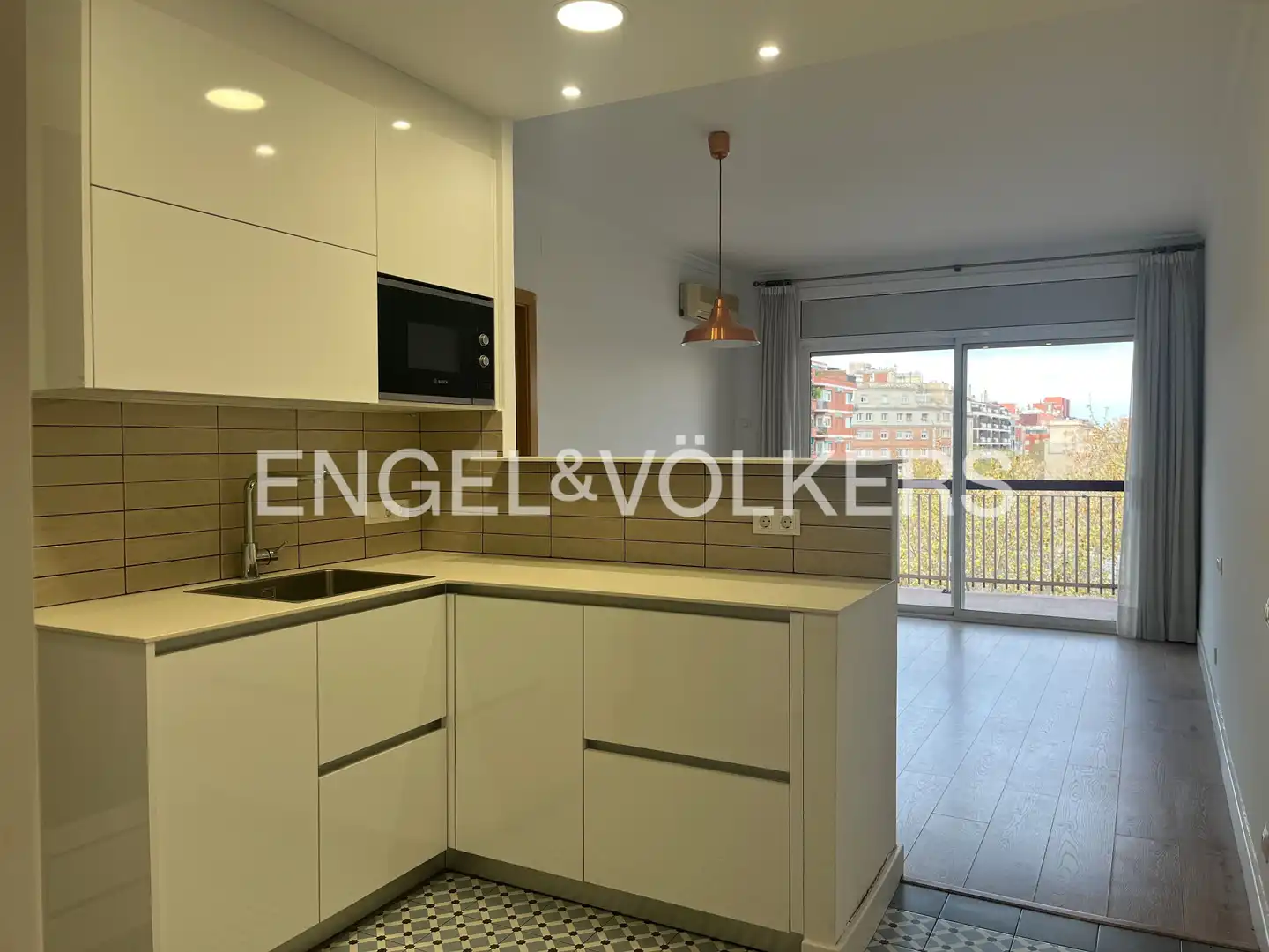 Kitchen of Flat for sale in Barcelona  with Air Conditioner, Heating and Parquet flooring