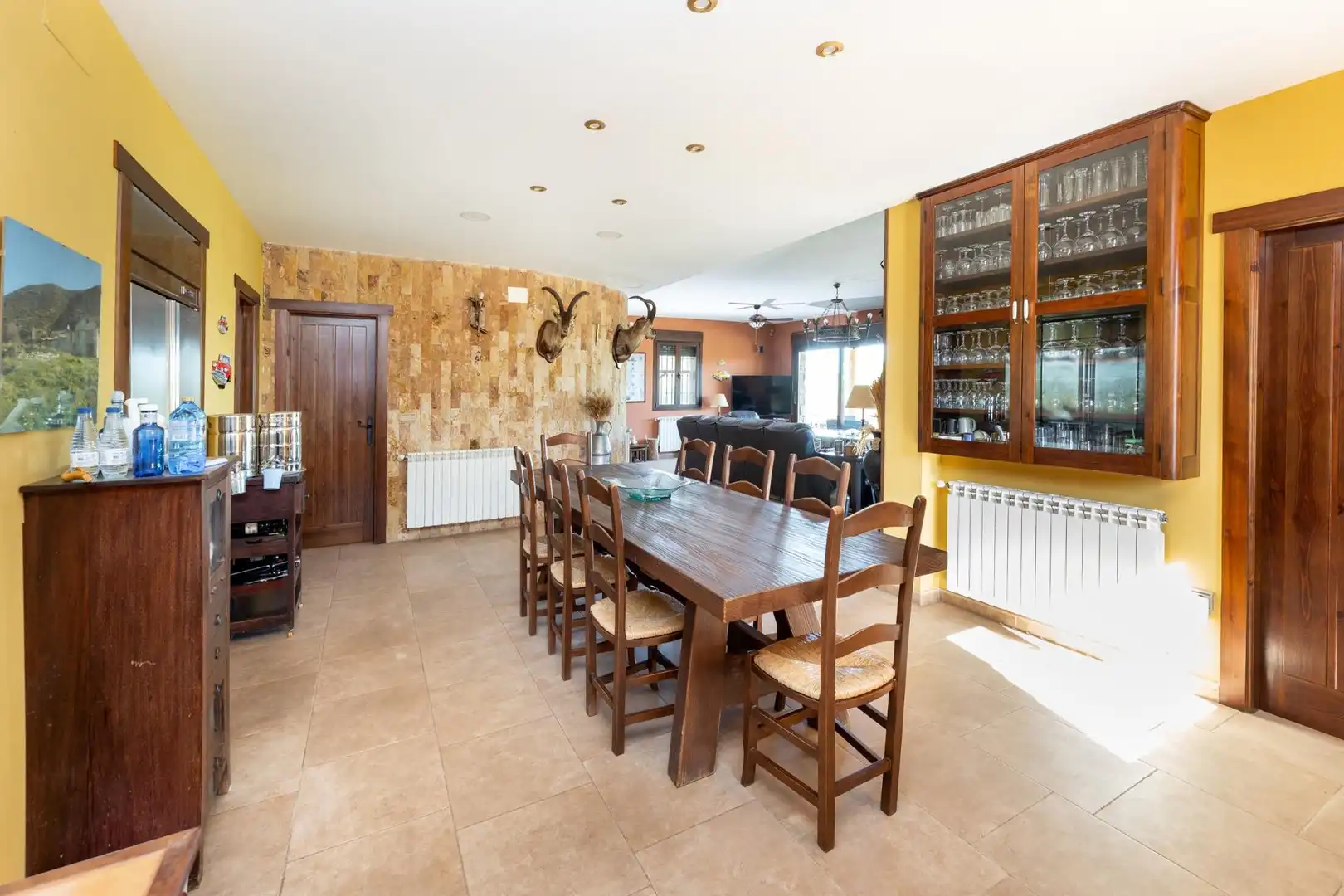 Dining room of Houses for sale in Colomera  with Heating, Terrace and Storage room