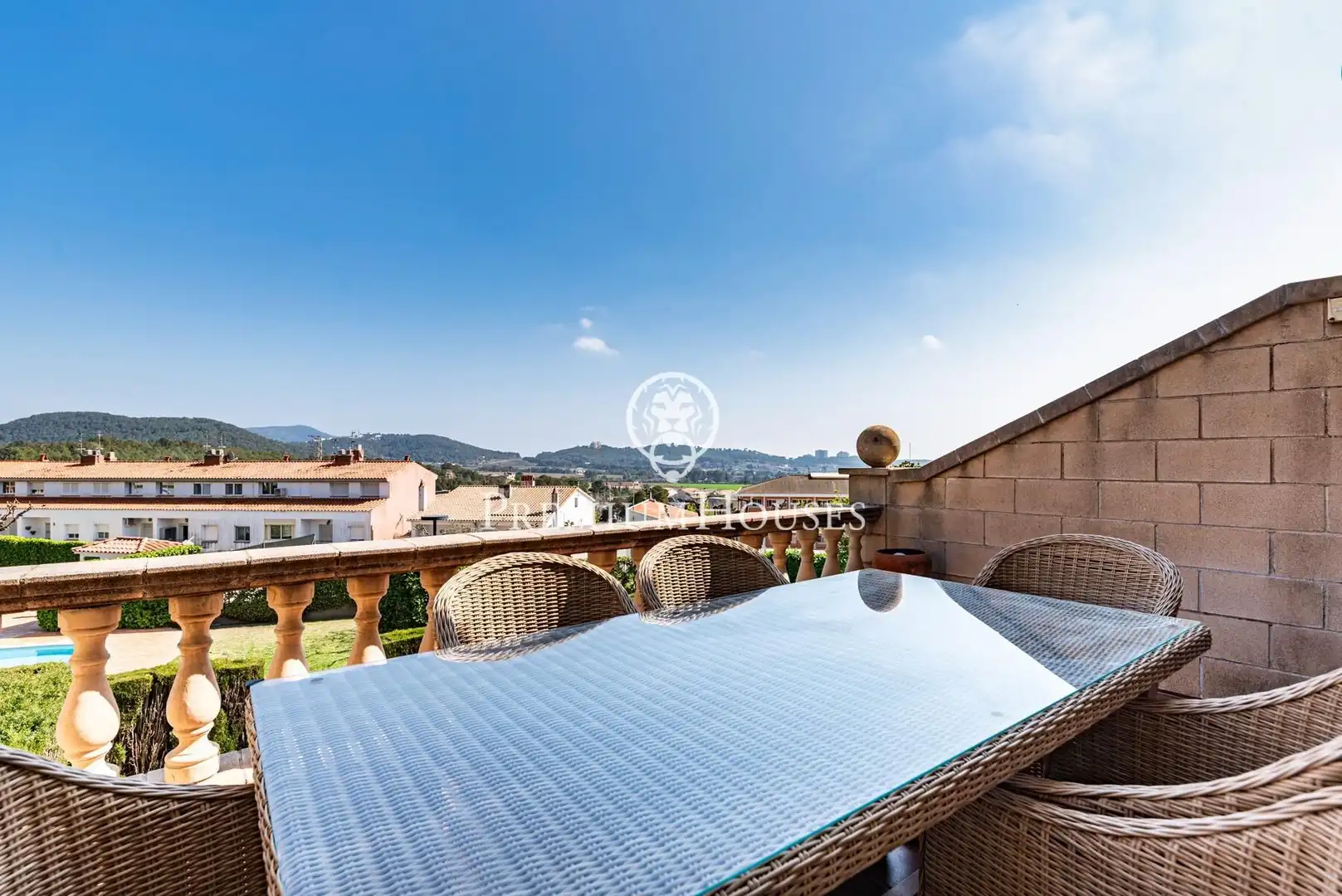 Terrace of Detached homes for sale in Sant Pere de Ribes  with Air Conditioner, Heating and Private garden