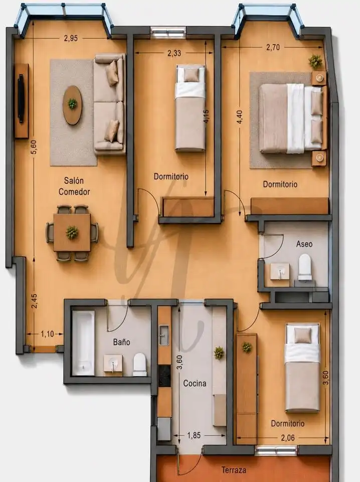 Flat for sale in Madrid  with Air Conditioner, Heating and Parquet flooring