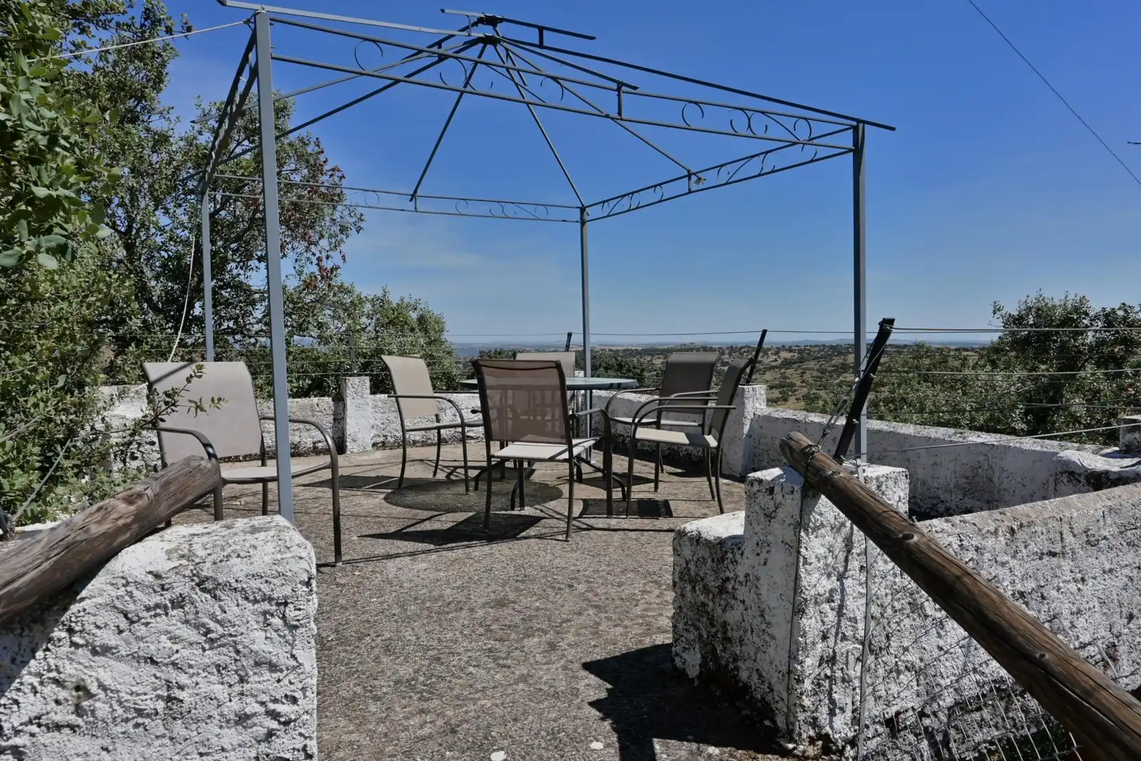 Terraza de Casa o chalet en venta en Bodonal de la Sierra con Aire acondicionado, Piscina y Amueblado