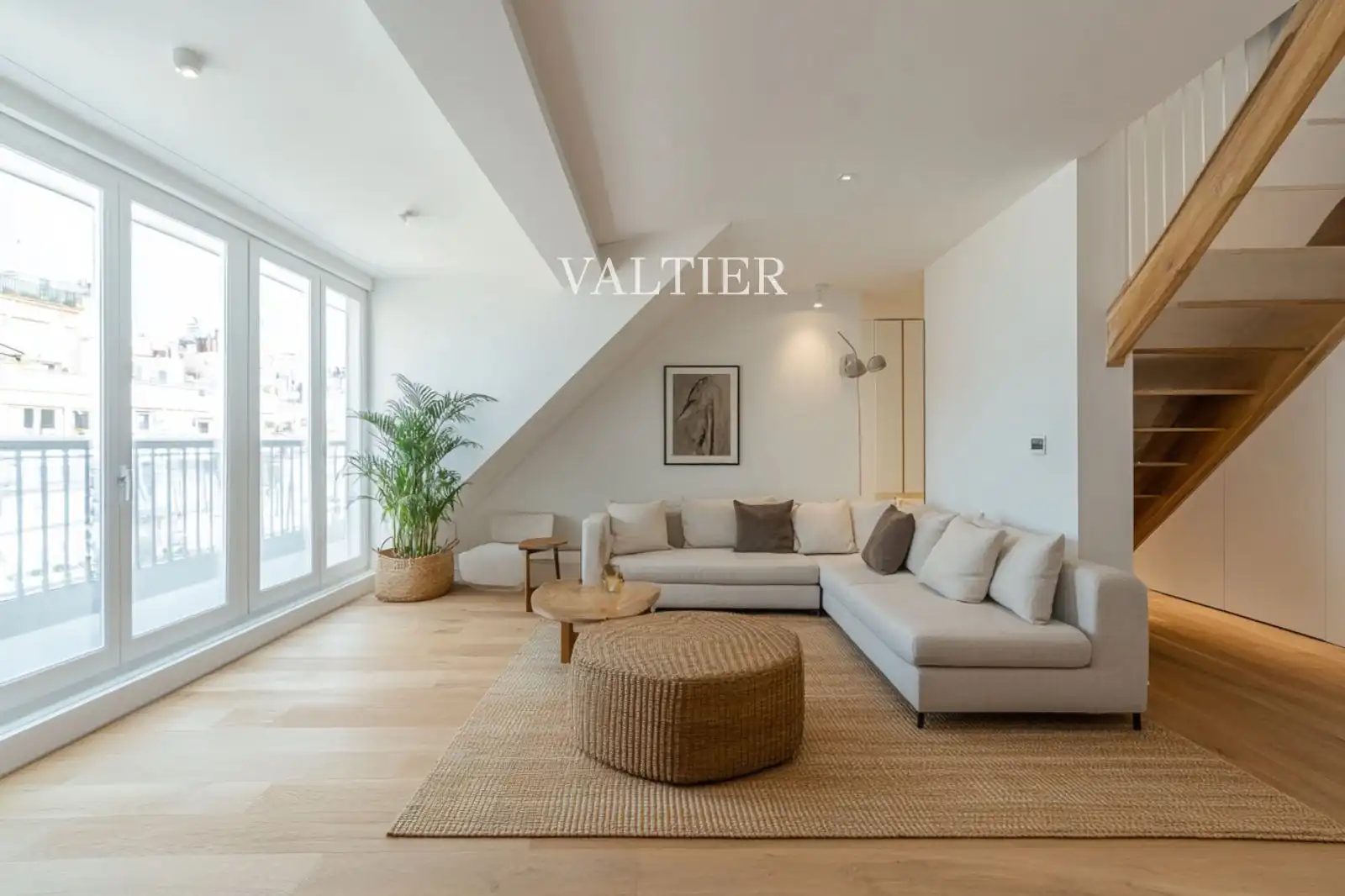Sala de estar de Ático en venta en Madrid con Terraza y Amueblado