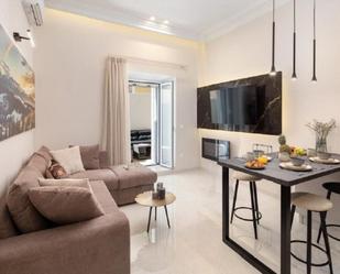 Living room of Flat to rent in Badalona  with Air Conditioner, Furnished and TV