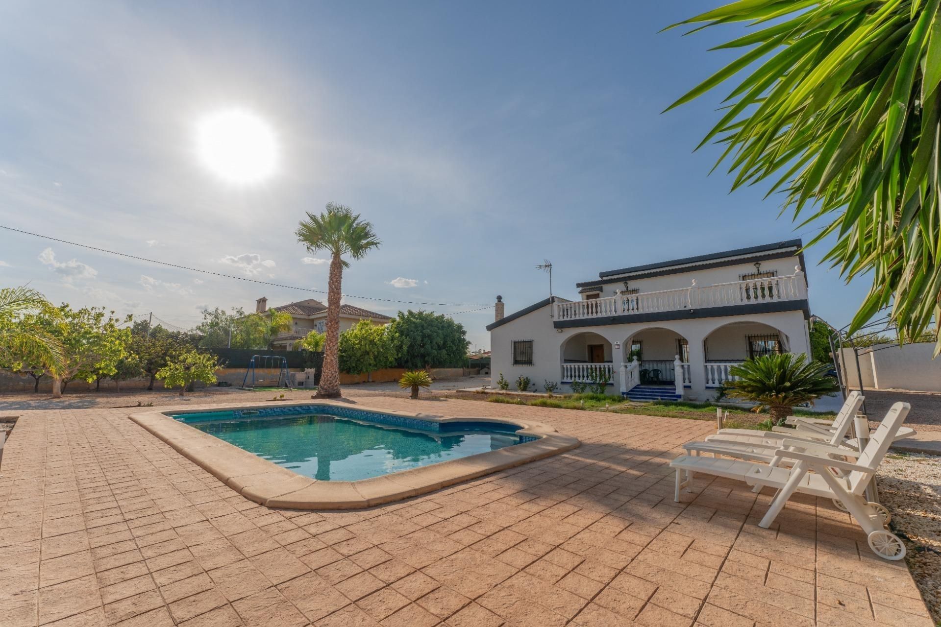 Piscina de Casa o xalet en venda en Elche / Elx amb Calefacció, Terrassa i Piscina
