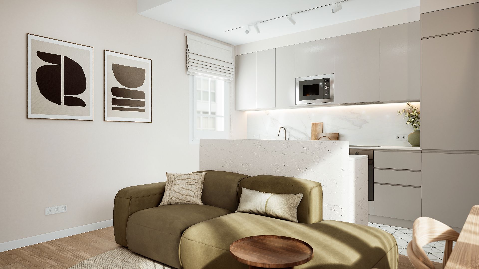 Sala d'estar de Pis en venda en  Barcelona Capital amb Aire condicionat, Calefacció i Forn