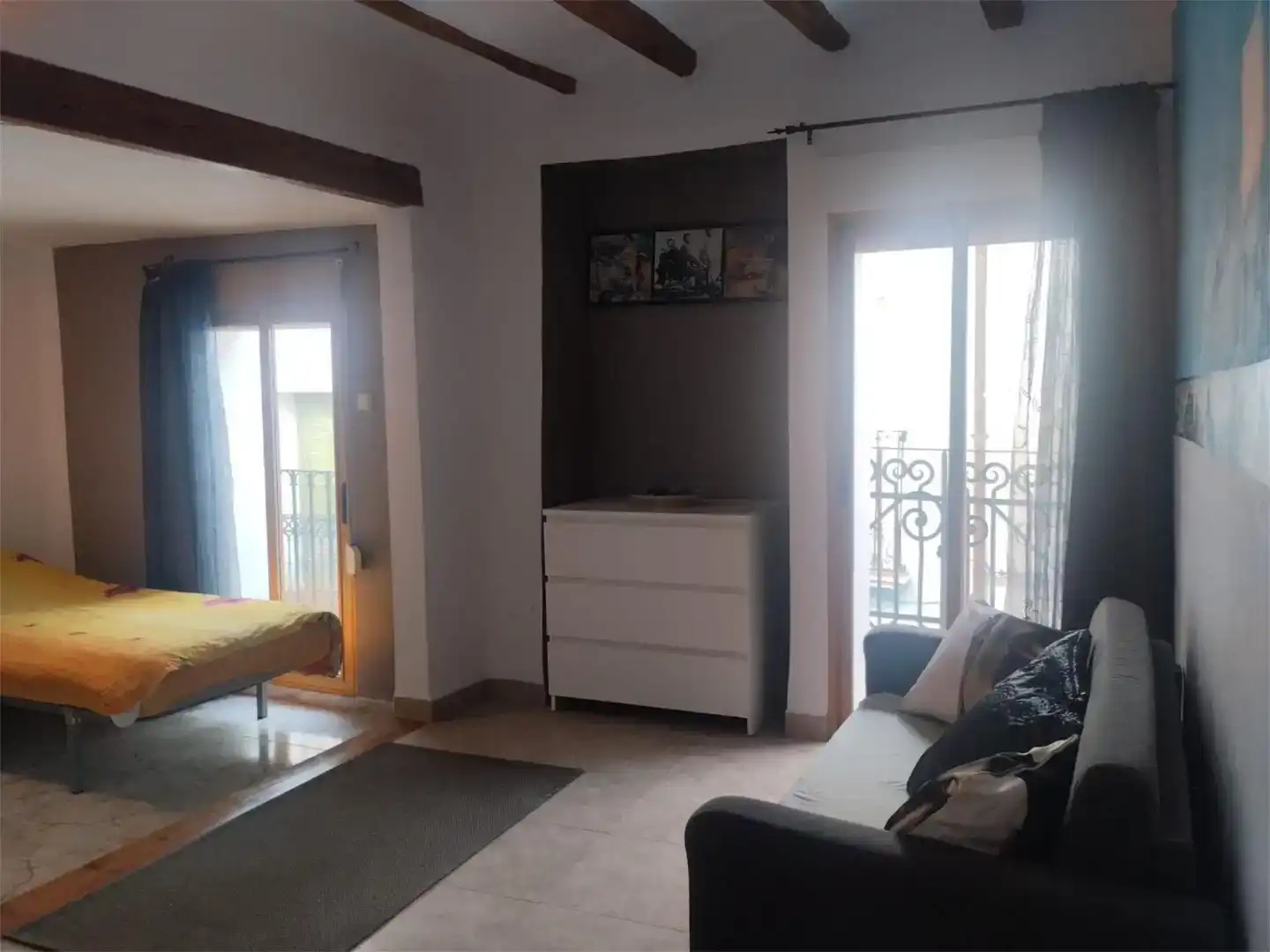 Sala de estar de Piso en venta en Famorca con Trastero, Amueblado y Balcón