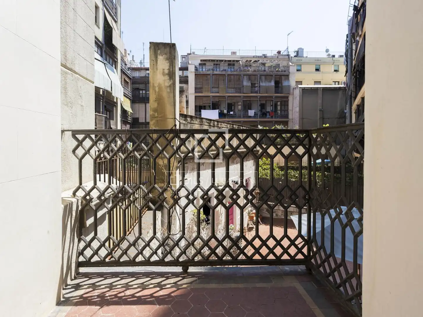 Balcony of Flat for rent in Barcelona  with Air Conditioner, Furnished and Balcony