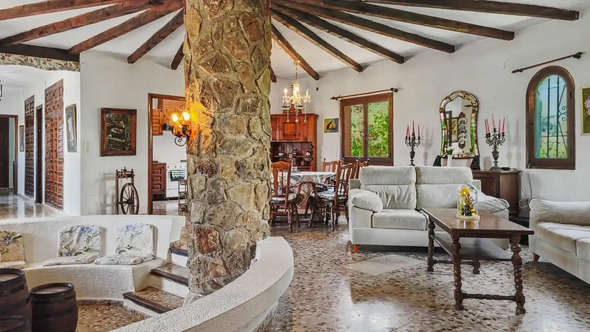 Wohnzimmer von Haus oder Chalet zum Verkauf in Dénia mit Heizung, Privatgarten und Terrasse