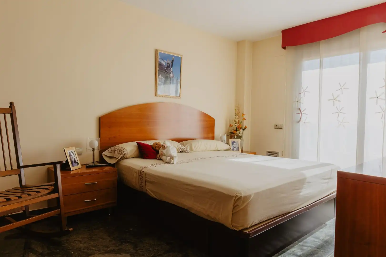 Bedroom of Houses for sale in Santa Coloma de Gramenet  with Air Conditioner, Heating and Private garden