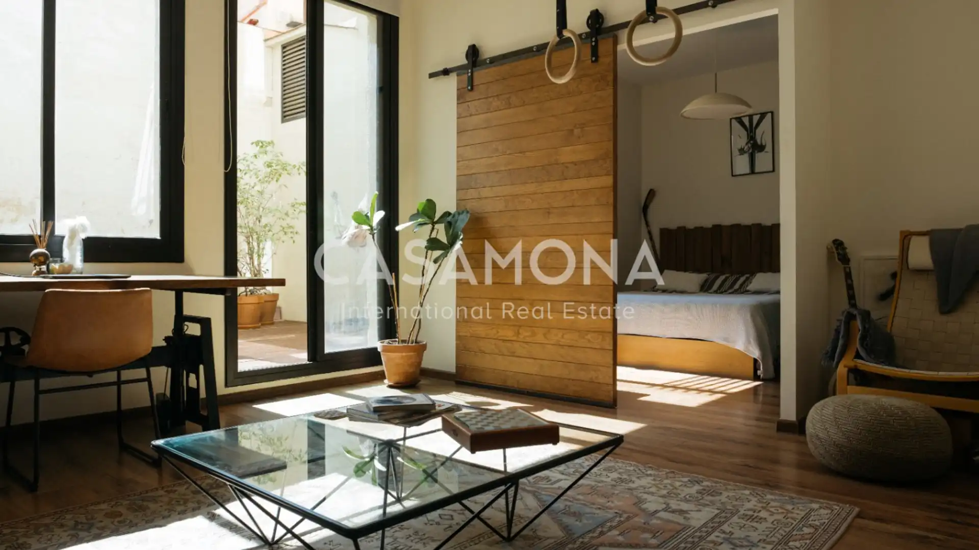 Sala de estar de Apartamento en venta en  Barcelona Capital con Terraza