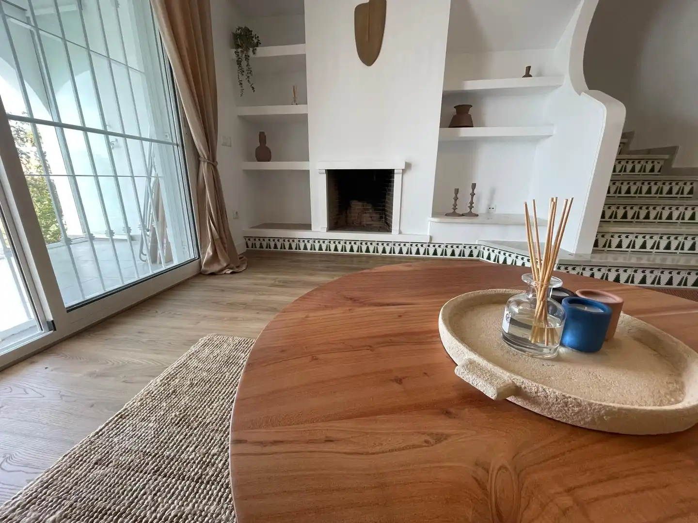 Wohnzimmer von Maisonette zum Verkauf in Mijas mit Klimaanlage, Terrasse und Möbliert