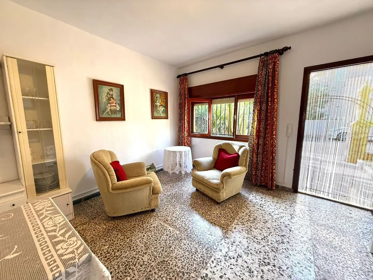 Wohnzimmer von Einfamilien-Reihenhaus zum Verkauf in Pulpí mit Heizung, Terrasse und Abstellraum