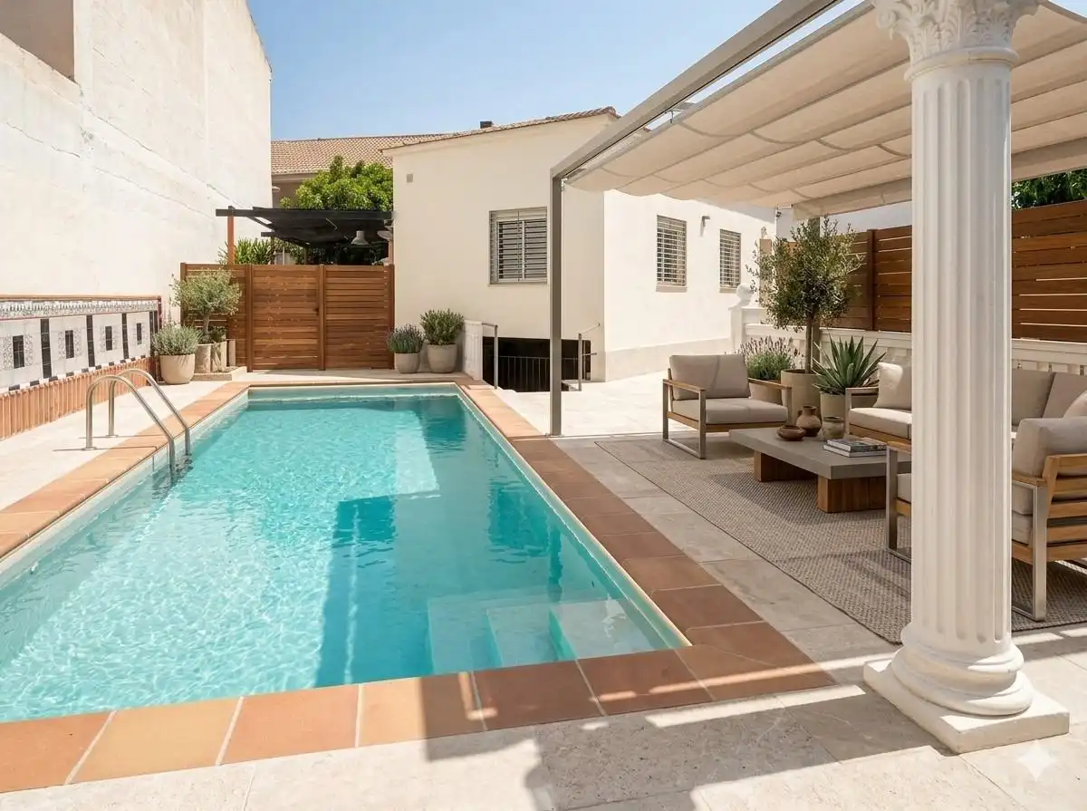 Swimming pool of Detached homes for sale in Murcia  with Terrace, Storage room and Swimming Pool