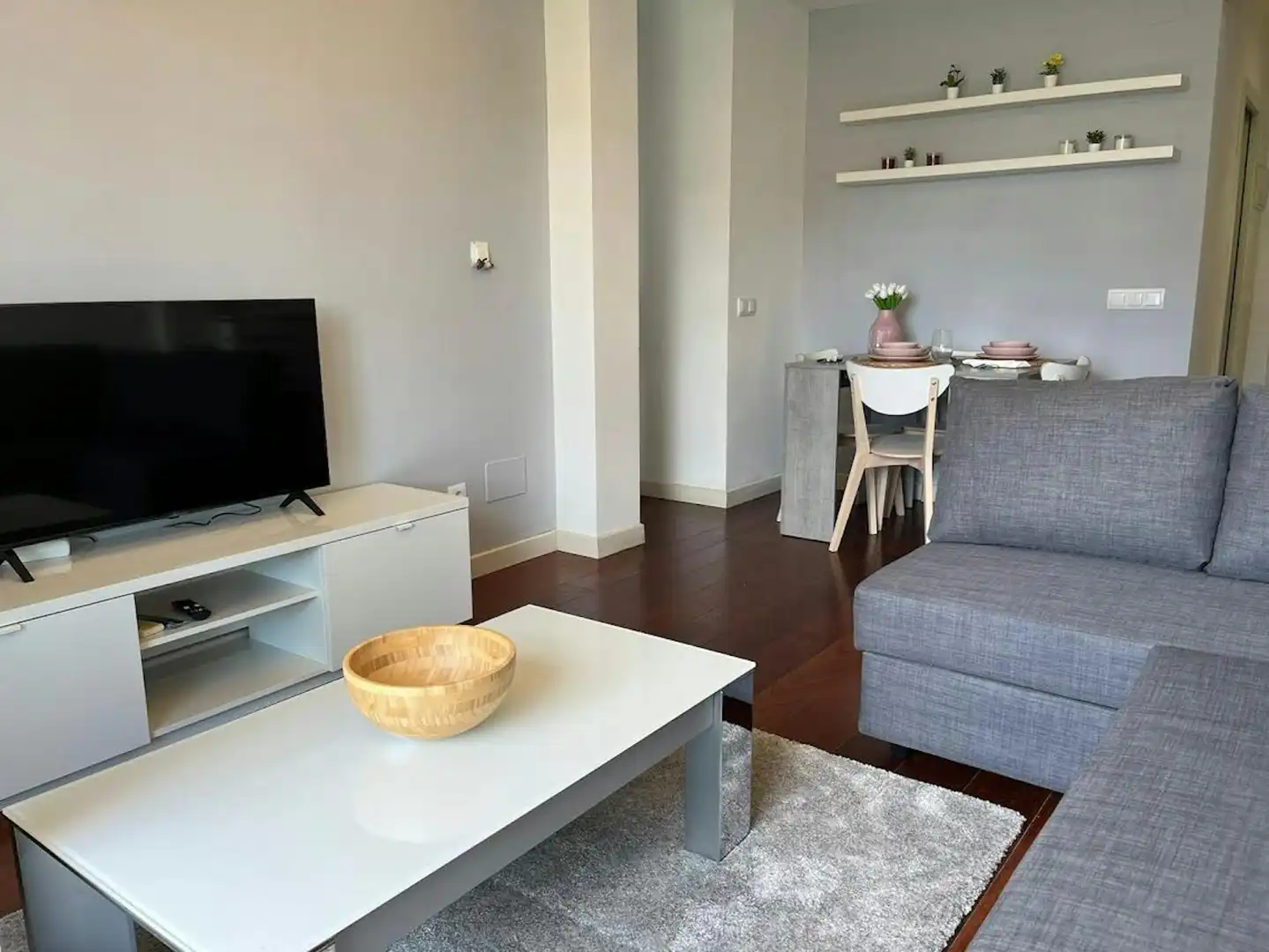 Sala d'estar de Pis de lloguer en Madrid amb Aire condicionat, Calefacció i Jardí privat