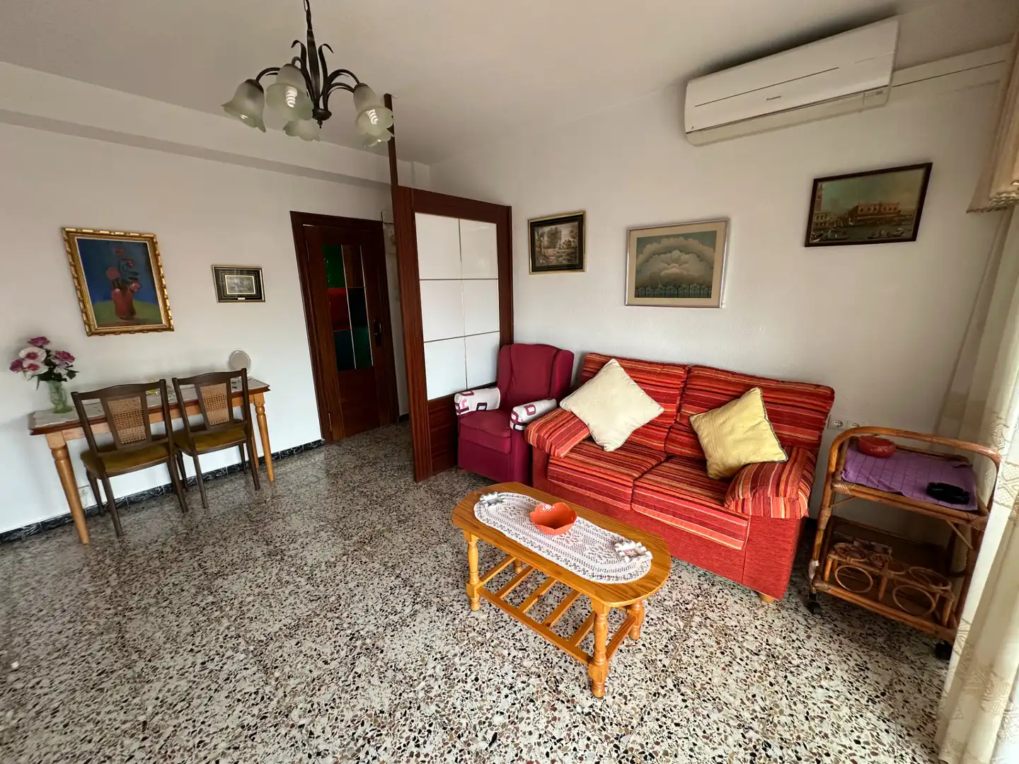 Sala de estar de Apartamento en venta en Guardamar del Segura con Aire acondicionado, Calefacción y Terraza