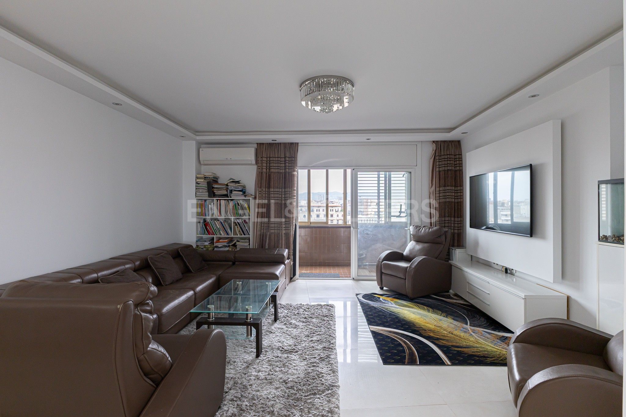 Sala d'estar de Pis en venda en  Barcelona Capital amb Aire condicionat, Calefacció i Terrassa