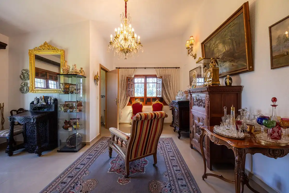 Sala de estar de Casa o chalet en venta en Alhaurín de la Torre con Aire acondicionado, Calefacción y Jardín privado