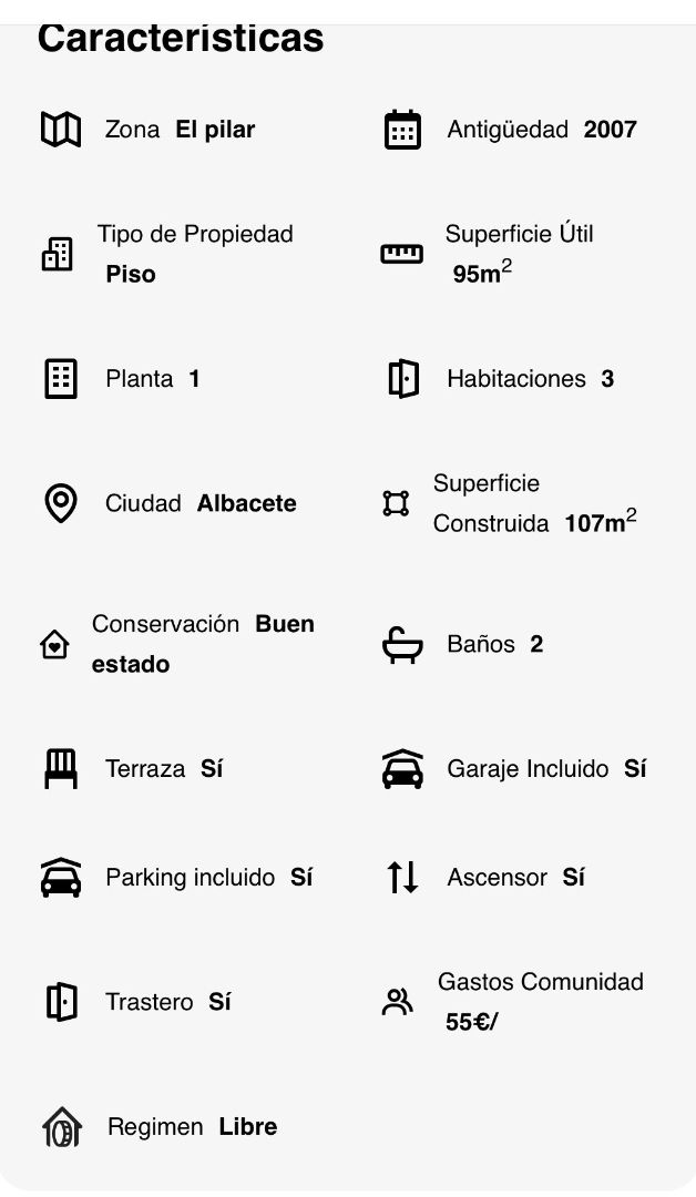 Vista exterior de Piso en venta en  Albacete Capital con Aire acondicionado, Calefacción y Trastero