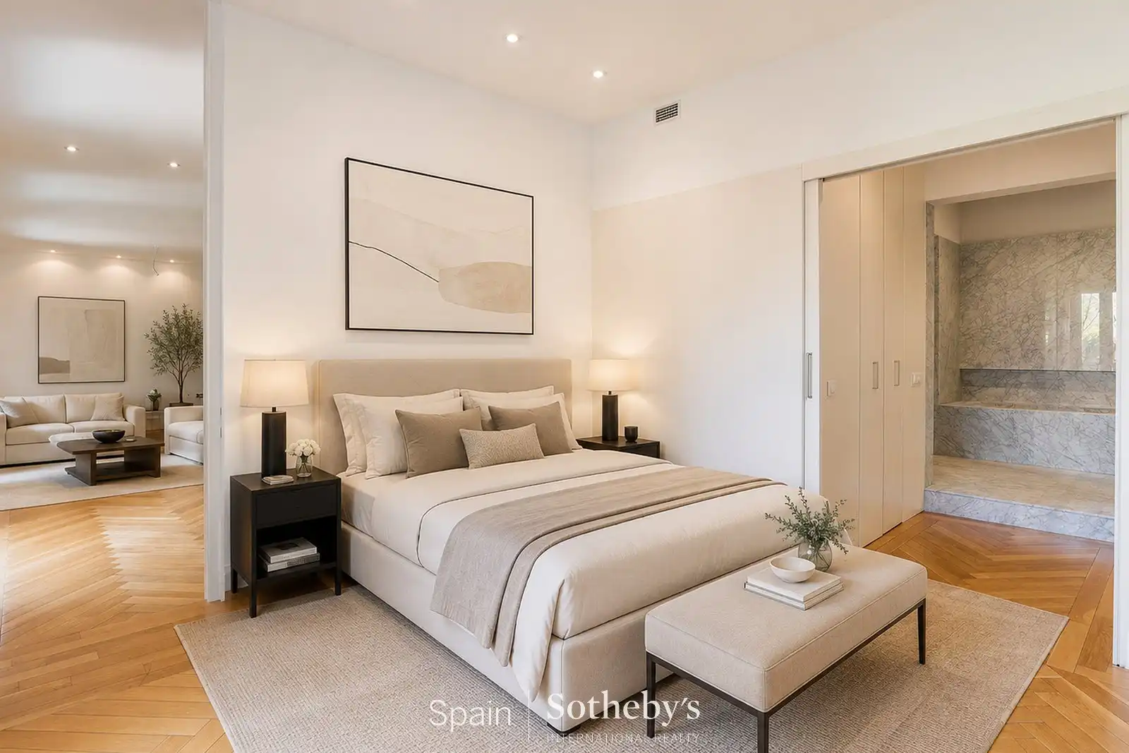 Schlafzimmer von Wohnungen zur Miete in Madrid mit Klimaanlage und Heizung