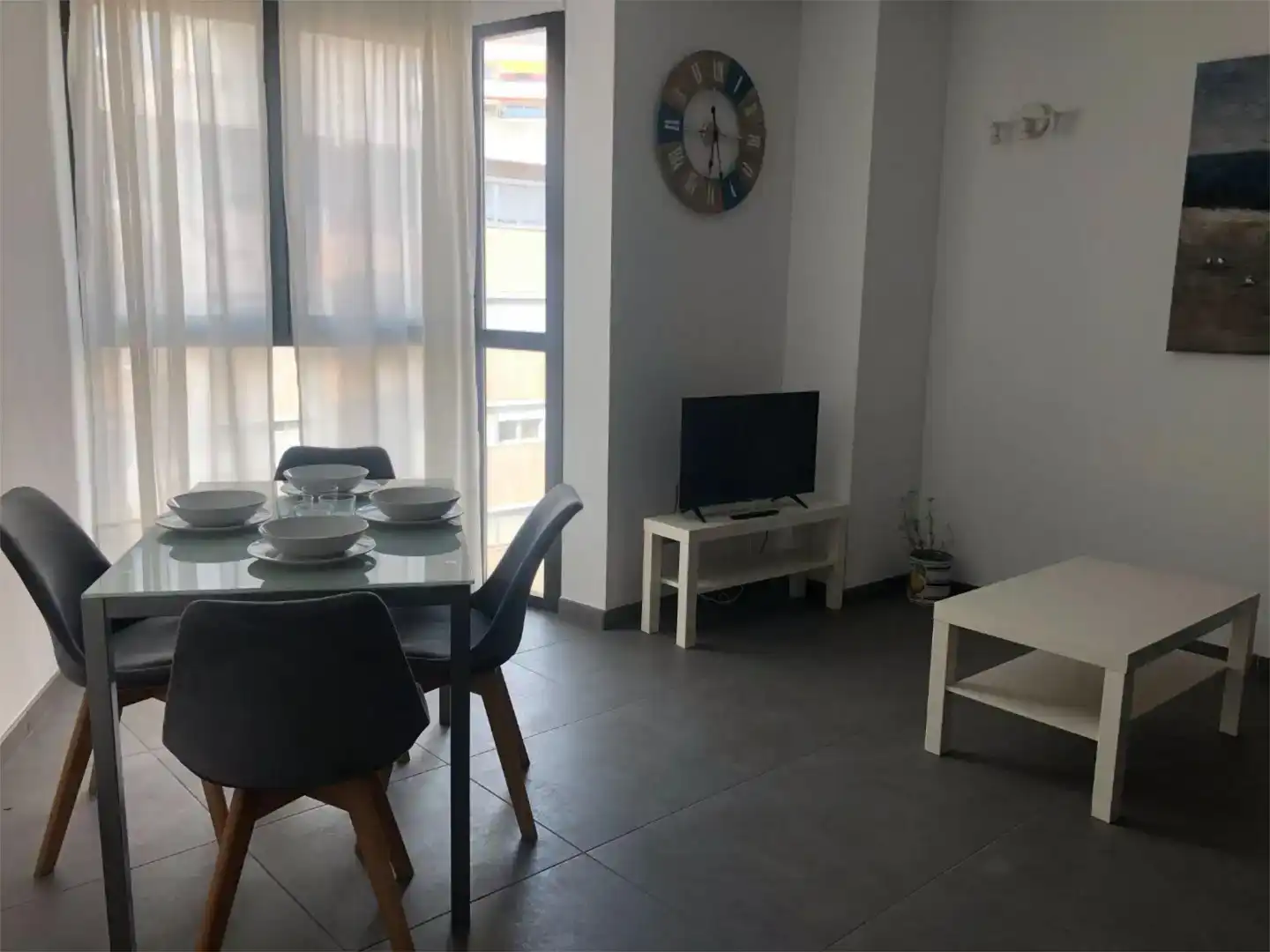Sala d'estar de Pis de lloguer en  Palma de Mallorca amb Aire condicionat