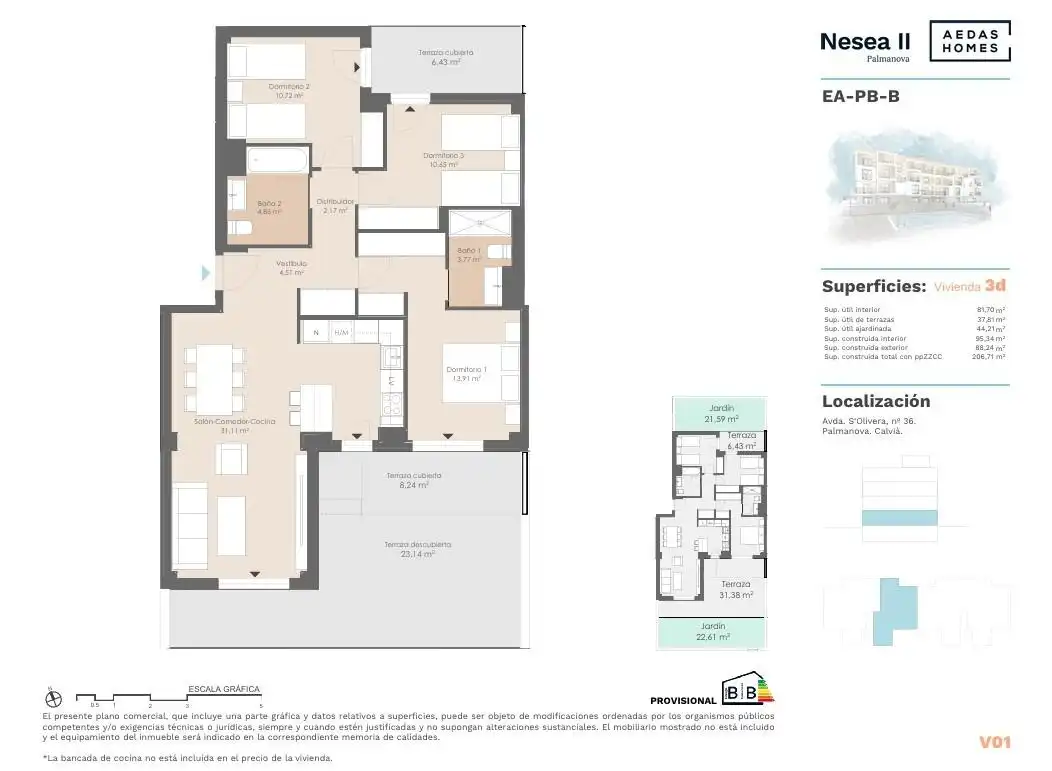 Planta baixa en venda en Calvià amb Aire condicionat, Jardí privat i Parquet