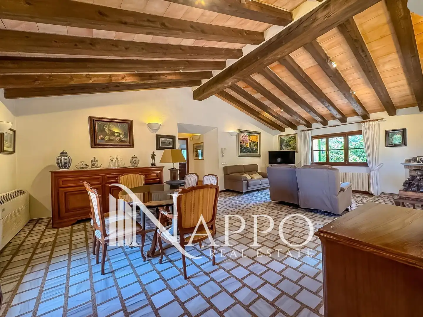Living room of Houses for sale in Sóller  with Air Conditioner, Storage room and Swimming Pool