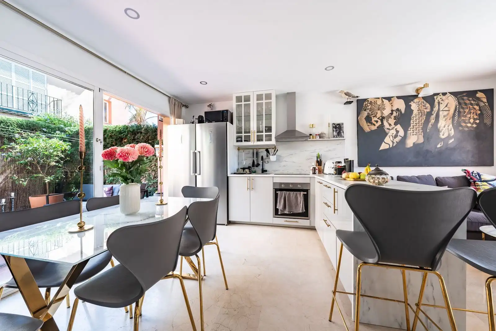 Cocina de Casa adosada en venta en Marbella con Aire acondicionado, Amueblado y Internet