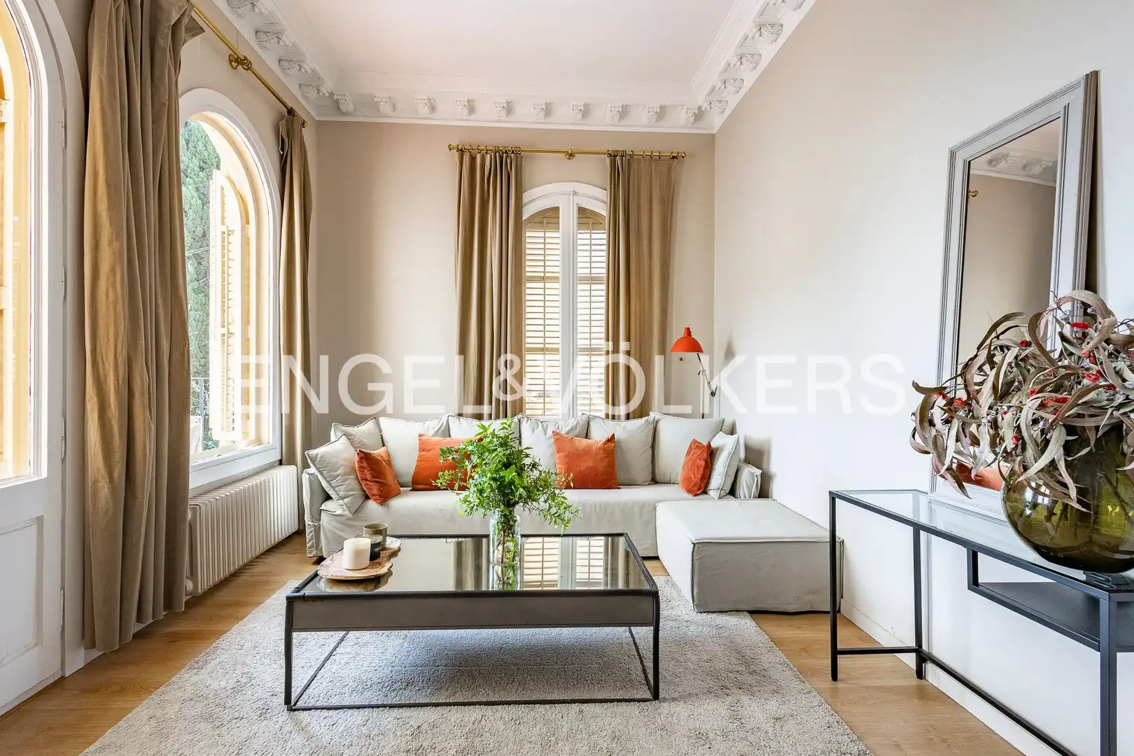 Sala de estar de Piso en venta en Barcelona con Calefacción y Terraza
